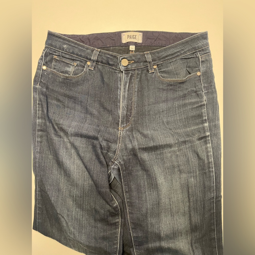 Paige Women's Classic Indigo Straight Leg Jeans